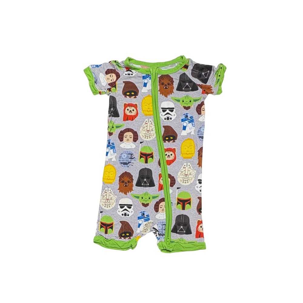 LIttle Sleepies Bamboo x Star Wars Short Romper 2T Whimsygoth Fantasy Toddler